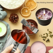 Lavender Candle - Aesthetic Fragrance Cute Purple Embedded Crystal, Petals, Novelty Medium Home Kitchen Decoration - Soft Lavender Fragrance, Soy Wax Women's Luxury Gift Creativity/Candle Maker-Wax Molding Materials - Purple - View 7