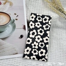 Printed Glasses Bag, Portable Sunglasses/Glasses Storage Pouch With Automatic Closure Snap, High-End Eyewear Case