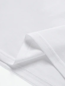 男士休闲短袖 Polo 衫，字母刺绣撞色袖口