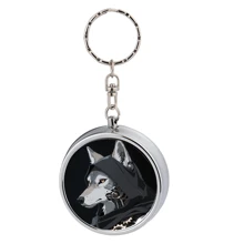 1 pièce de cendrier portable compact, cendrier de poche, en métal, convient comme cadeau pour la famille ou les amis, peut également être utilisé comme mini boîte de rangement personnel