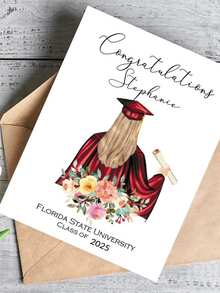Personalized 2025 Graduation Greeting Card, Congratulations To 2025 Graduates, Graduation Announcement, Graduation Gift - Multicolor - View 4