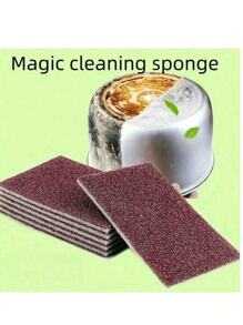 1/5pcs Diamond Sand Sponge Scrubber, Diamond Sand Magic Cleaning Sponge For Scrubbing And Cleaning Pots, Pans, And Stainless Steel Cookware To Remove Black Stains And Dirt