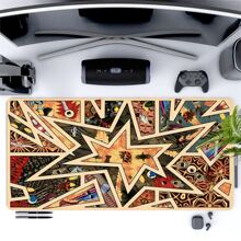 1 Stück vintage Stern Mauspad, Fantasy Art Schreibtischmatte 90x40cm, Büro Schreibtischzubehör mit Gummibasis und umsäumter Kante, rutschfestes Mauspad für Büro, Zuhause, als Geschenk für Frauen, Freundinnen, Geburtstage, Schulmaterial, Schulanfang