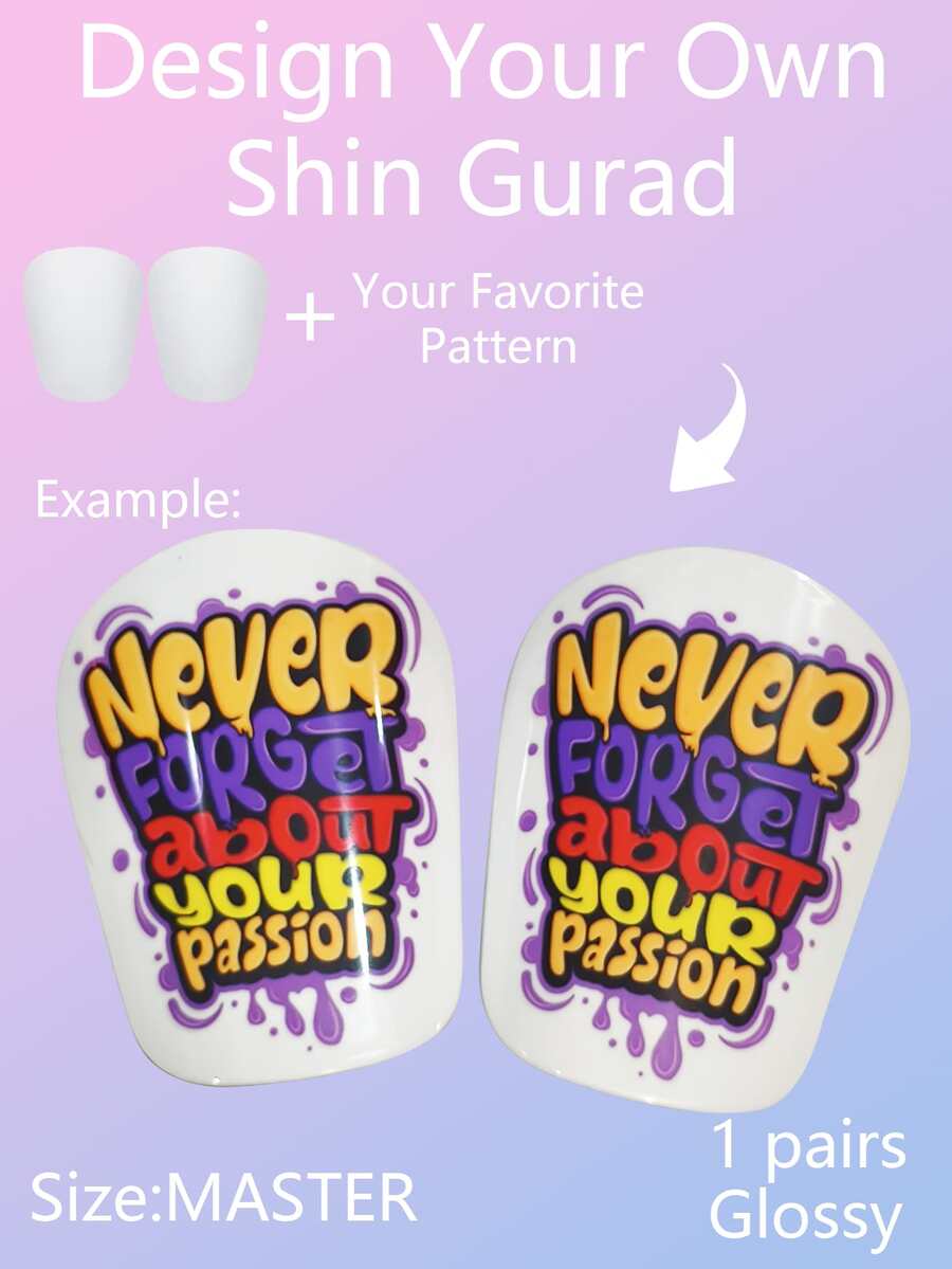 12*8cm Custom Your Own Professional Shin Guard, High Density Material, Anti-Compression & Durable - Black - View 1