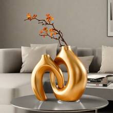 2 Stück kreative Paar-Serie Heim Dekoration Vase, Kombination aus großer und mittlerer Größe Tisch-Ornament für Innenräume, geeignet für Innenraum-Dekoration, ganzjährig verwendbar