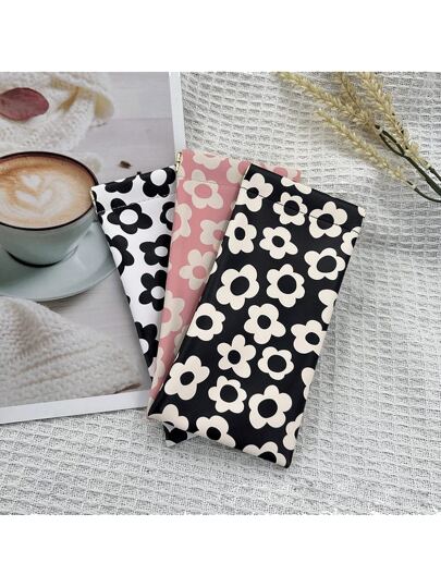 Printed Glasses Bag, Portable Sunglasses/Glasses Storage Pouch With Automatic Closure Snap, High-End Eyewear Case