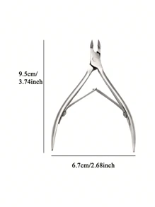 1pc Silver Stainless Steel Nail Scissors Eagle Pliers Oblique Mouth Thick Pedicure Dead Skin Clippers Foot Trimming Scissors Tool Women Manicure Accessories