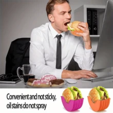 1/4/8pcs Reusable Expandable Burger Rack,Silicone Rack,Burger Organizer,Storage Rack,Kitchen Storage Box, With This Expandable Silicone Burger Rack, Making Delicious Burgers Becomes Easier! - Multicolor - View 11