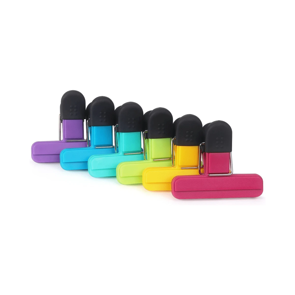5/10/20 Stücke Beutelclips, Lebensmittelclips, Küchenclips zum Aufbewahren von Lebensmitteln im Kühlschrank, Snackbeuteln, Fotos - Klemmen für Zuhause, Büro, Schule und mehr - viele - Übersicht 1