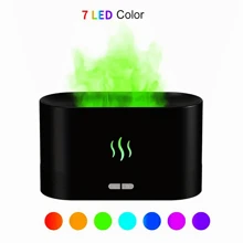 Kreativ realistischer Flammen-Aroma-Diffuser, Mehrfarbig-Flammen-Luftbefeuchter für Zuhause und Bürotisch, perfektes Geburtstagsgeschenk