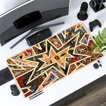 1 Stück vintage Stern Mauspad, Fantasy Art Schreibtischmatte 90x40cm, Büro Schreibtischzubehör mit Gummibasis und umsäumter Kante, rutschfestes Mauspad für Büro, Zuhause, als Geschenk für Frauen, Freundinnen, Geburtstage, Schulmaterial, Schulanfang