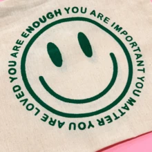 necessaire smile verde - Bege - Visão 4