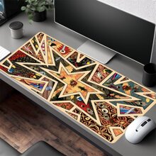 1 Stück vintage Stern Mauspad, Fantasy Art Schreibtischmatte 90x40cm, Büro Schreibtischzubehör mit Gummibasis und umsäumter Kante, rutschfestes Mauspad für Büro, Zuhause, als Geschenk für Frauen, Freundinnen, Geburtstage, Schulmaterial, Schulanfang