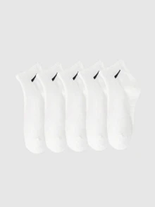 5 Or 10 Pairs Solid Color & Simple Striped Casual Short Socks, Suitable For Daily Wear - Multicolor - View 14