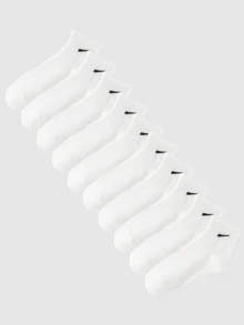 5 Or 10 Pairs Solid Color & Simple Striped Casual Short Socks, Suitable For Daily Wear - Multicolor - View 5