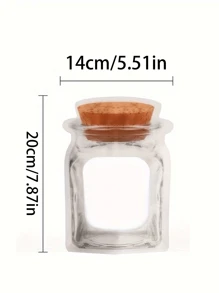 Bottle Shape Pouch;Frosted Stand Up Bag;Jewelry Storage Bag;Resealable Plastic Bag;Clear Vinyl Jewelry Storage Bag;Matte PET Plastic Stand Up Pouch;Ring & Earring Organizer Pouch;Sample Size Cosmetic Container, Back To School