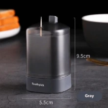 1个按压式自动牙签筒。轻奢风格的创意收纳盒，适合客厅。完美的牙签桶。 - 彩色 - 查看 16