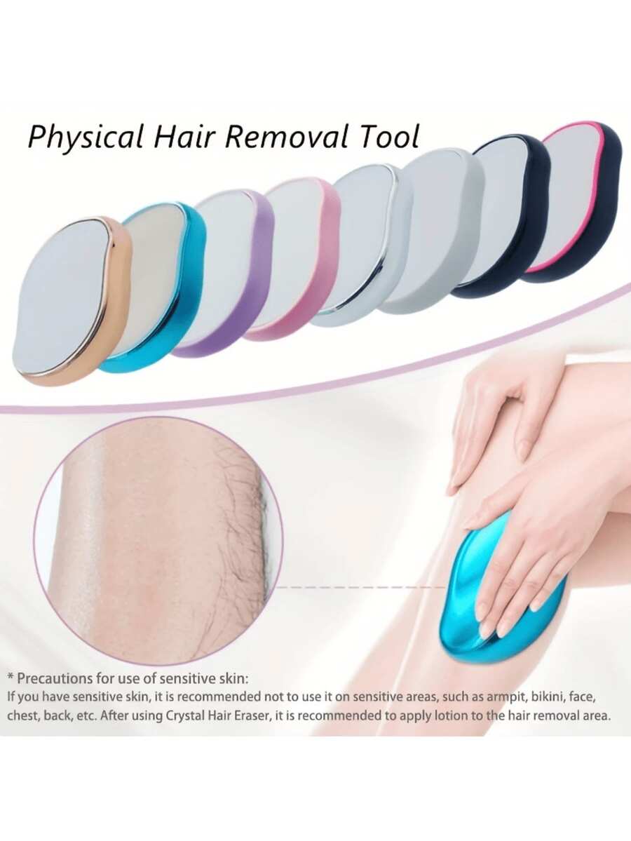 Nano Glass Depilator, Non-Irritating Hair Remover, Manual Depilation Device, Physical Leg & Underarm Hair Removal