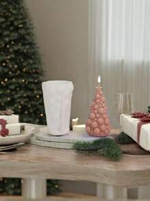 1pc Bubble Ball Tree DIY New Silicone Candle Mold, Holiday Gift, Fragrance Stone Gypsum Home Decor Craft Mold