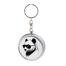 1 pièce de cendrier portable compact, cendrier de poche, en métal, convient comme cadeau pour la famille ou les amis, peut également être utilisé comme mini boîte de rangement personnel