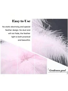 1PC LED Feather Decorative Lights,Warm & Romantic Desk Table Lamp Decor For Bedroom,Battery Powered,Suitable For Gift,A Romantic Fairy Lamp
