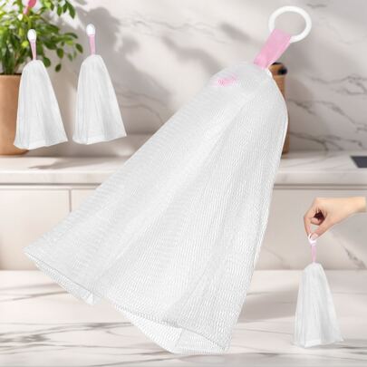 2 Stücke Reinigungsseife Netz für das Gesicht, schäumendes Seifennetz geeignet für zarte Hautpflege und wiederverwendbar