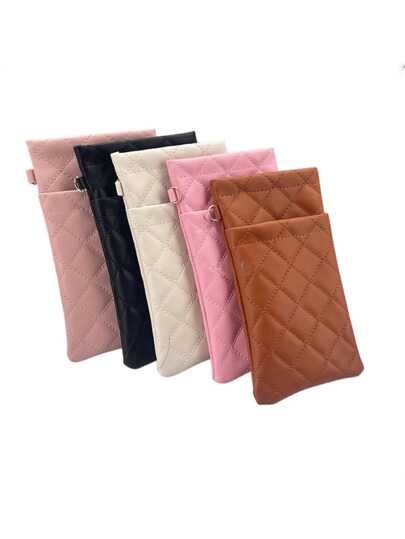 Waterproof Double Layer PU Leather Sunglasses Case - Snap Closure, Reinforced Stitching, Compact Eyewear Pouch (New Design)