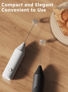 Premium Battery-Powered Automatic Milk Frother - Effortlessly Froth Milk, Beat Egg Liquid, And Prepare Soups, Ideal For Coffee Lovers, Home Chefs, And Baking Enthusiasts