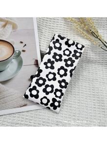 Printed Glasses Bag, Portable Sunglasses/Glasses Storage Pouch With Automatic Closure Snap, High-End Eyewear Case