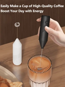 Premium Battery-Powered Automatic Milk Frother - Effortlessly Froth Milk, Beat Egg Liquid, And Prepare Soups, Ideal For Coffee Lovers, Home Chefs, And Baking Enthusiasts