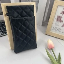 Waterproof Double Layer PU Leather Sunglasses Case - Snap Closure, Reinforced Stitching, Compact Eyewear Pouch (New Design)