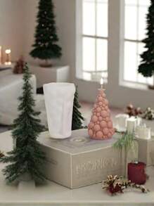 1pc Bubble Ball Tree DIY New Silicone Candle Mold, Holiday Gift, Fragrance Stone Gypsum Home Decor Craft Mold