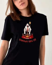 Women's Printed T-Shirt Oxalá Orixa Quimbanda Umbanda Shaman 100% Cotton