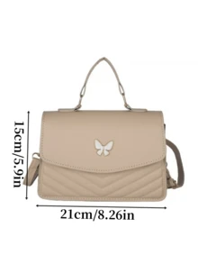 Customized Multi-Color PU Leather Bow Decor Flap Square Shoulder Bag, Suitable For Women's Daily Commute, Shopping, Travel, Gathering, Outings, Festivals, Mother's Day, Birthdays And Parties - Multicolor - View 11