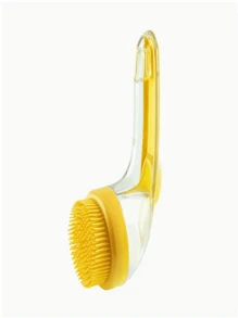 1 pieza Cepillo multiusos para el aseo de mascotas, cepillo de limpieza de mango largo, dispensador de líquido, masajeador cabelludo, cepillo de baño para perros y gatos, regalo de Pascua