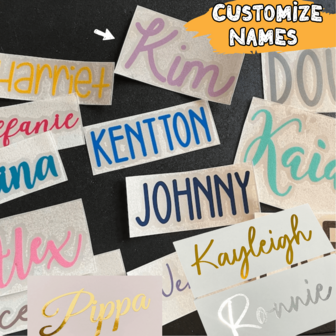 Etiquetas personalizadas de 3-6 pulgadas, pegatinas con nombre y palabra de brillo personalizado, pegatinas de etiqueta de nombre personalizado, calcomanía de nombre, pegatinas de calcomanía personalizadas, pegatinas de nombre, pegatinas de fecha, regalos DIY, hechos a mano, caligrafía, pegatinas de boda, pegatinas de regalo. Pegatinas de nombre holográficas personalizables para botellas de agua, loncheras, artículos personales, vidrio, tazas, rollos, globos, pegatinas de caligrafía, decoraciones de caja de regalo, recuerdos de boda, caja de propuesta de dama de honor, impresión gráfica