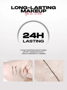 COLORKEY Liquid Eyeliner Pen, Easy To Apply, Smooth Flow, Suitable For Parties, Beaches, Travels, Vacations, Camping, Outdoor Activities, Cosplay, Festivals, Campus, Spring Festival, Valentine's Day And Other Occasions. An Ideal Gift For Friends, Girlfriends, Christmas, Christmas Gifts, And Makeup. - N01 Black - View 5