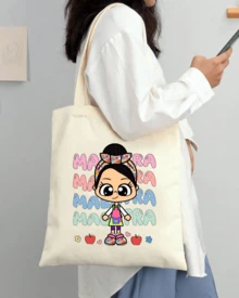 1 pieza Bolso de hombro tipo tote de estilo minimalista con estampado de DIA DEL MAESTRO, adecuado para trabajo, viajes, compras, escuela, gran capacidad, portátil, apropiado para adolescent - Multicolor - Ver 2