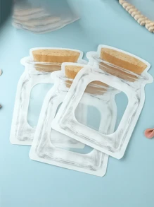 Bottle Shape Pouch;Frosted Stand Up Bag;Jewelry Storage Bag;Resealable Plastic Bag;Clear Vinyl Jewelry Storage Bag;Matte PET Plastic Stand Up Pouch;Ring & Earring Organizer Pouch;Sample Size Cosmetic Container, Back To School