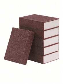 1/5pcs Diamond Sand Sponge Scrubber, Diamond Sand Magic Cleaning Sponge For Scrubbing And Cleaning Pots, Pans, And Stainless Steel Cookware To Remove Black Stains And Dirt