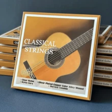 1/2 Set Classical Guitar Strings - Bright-Sounding Transparent Nylon Strings, Silver-Plated Copper Alloy Wrapped 6 Strings/Set. High Treble Clarity, Rich Bass, Full Tone, Long Sustain, Stable Tuning, Durable Material, Rust & Oxidation Resistant, Suitable For Various Guitars, Good Feel, Easy To Play, Quick Tuning - Multicolor - View 13