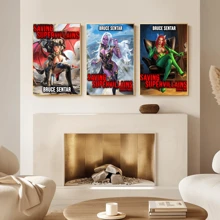 1pc/3PCS Wall Arts Posters Optional Frame Game Classic Popular Game Posters Suitable For Residential And Dormitory Walls, Living Room And Bar Decoration, Dining Room Or Bathroom, Room Decoration, High Quality, Indoor/Outdoor Canvas Art, Frameless/Framed ,Wall Art With Frame