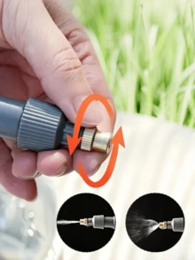 便携式高压手动喷雾器，带可调节喷嘴和可调节饮料瓶喷头，适用于花园浇水、花卉蔬菜、花园浇水工具、农业喷雾设备