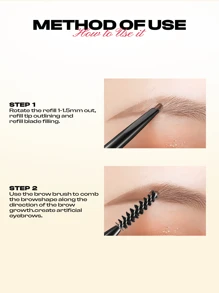 Lápiz delineador de cejas COLORKEY, bolígrafo para cejas, de larga duración, resistente al agua, definidor de cejas, no removible, ultra suave, resistente al agua, tinte y color, relleno y delineado natural de cejas, para principiantes, mujeres, uso diario, Navidad, regalos de Navidad, maquillaje