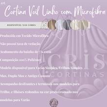 Linen Voile Curtain With Microfiber Lining For Simple Max Swiss Track - Xám - Xem 4