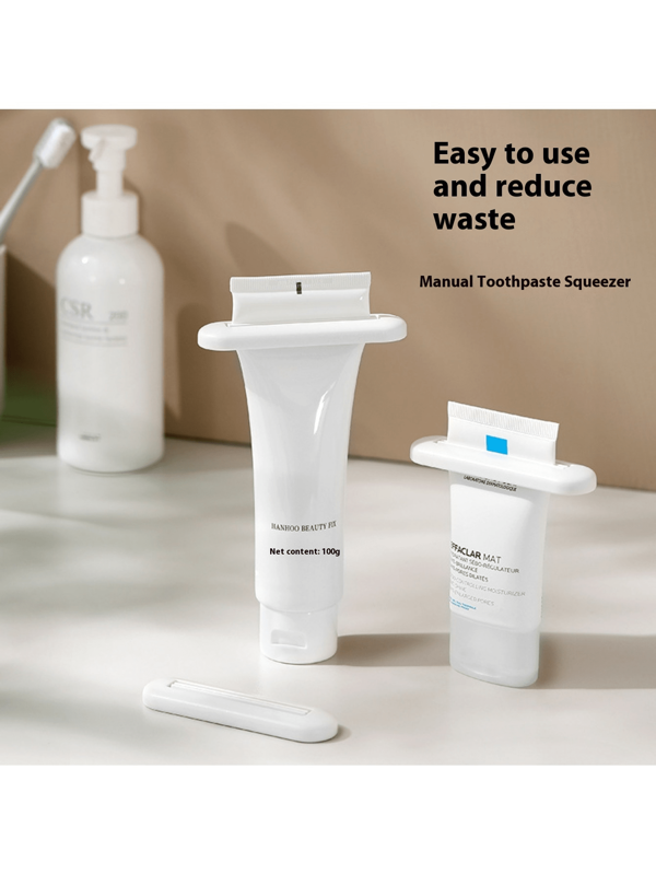 2pcs Toothpaste Squeezer, Manual Bathroom Cream Dispenser, Home Paste Squeezing Toolbathroom Decor Summer Back To School
