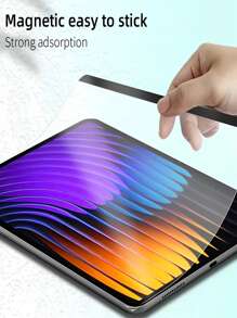 1pc Magnetic Attraction Matte Anti-Fingerprint Anti-Glare Sensitive Paper Writing Tablet Screen Protector Film, Compatible With Samsung Galaxy// MatePad/Honor//Redmi/IPad 13 10.9 Pro Air 2025 2024 11inch Office Painting Paper-Like Film Soft Film, Not Glass