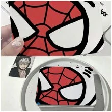 Marvel Marvel Spider Man Cover Storage Box, Size 4.72 Inches, 3.54 Inches, Height 1.5 Inches, Cute Spider Man Iron Box, Small Card Storage Iron Box, Cute Desktop Storage, High Aesthetic Style Pattern, Suitable For Desktop Stationery Storage, Headphone Storage, Desktop Accessory Storage,Back To School,School Supplies