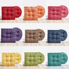 1PC Thickened Tatami Floor Mat, Modern Style Polyester Office Chair Mat, Year-Round Use, Corn Kernel Corduroy Chair Mat, Family Dining Seat Mat Room Decor Home Decor Chair Cushion Cushion Seat Cushion Back To School School Supplies Chair Pillow Cushions Gaming Chair