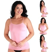 Kit 4 Camiseta Feminina Segunda Pele Conforto Alça Fina Camisete Casual Não Marca Regata